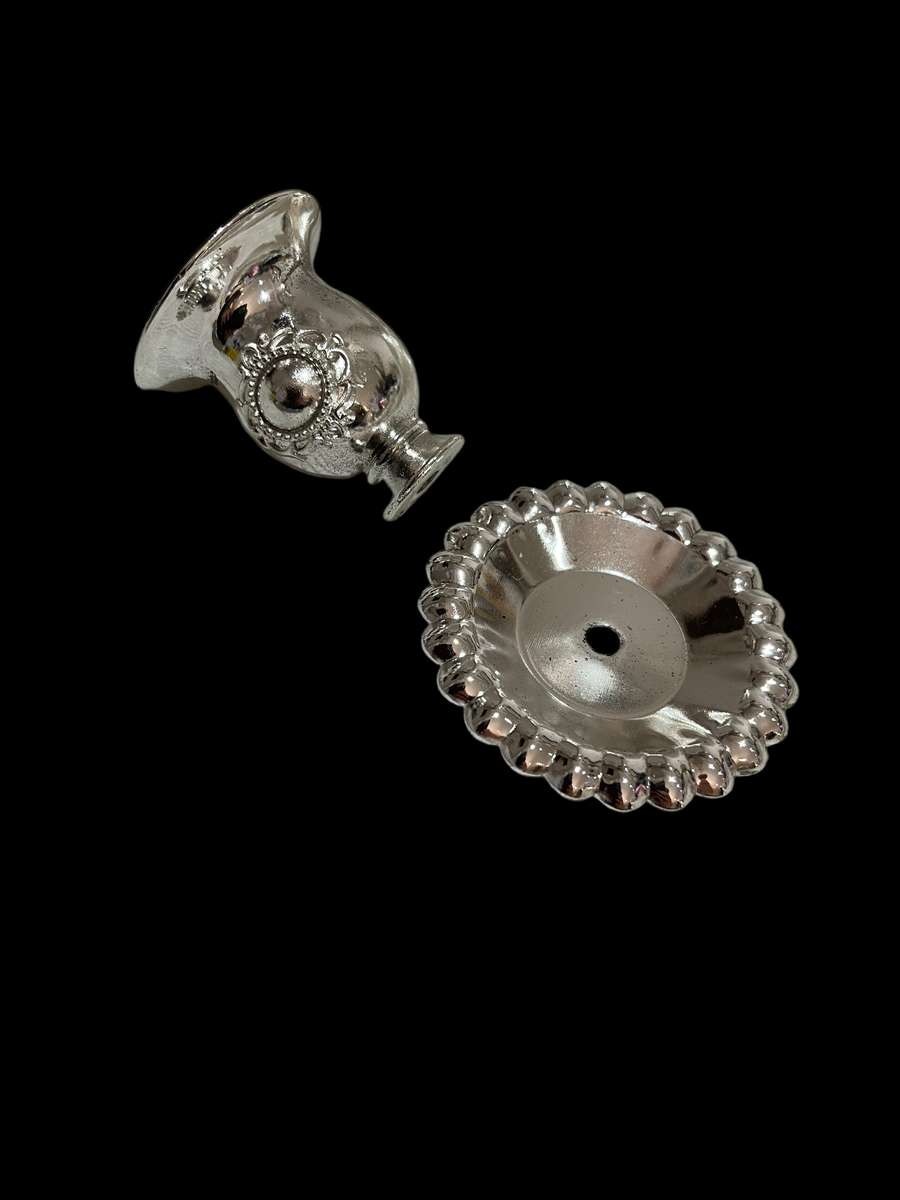 Candle holder silver plated