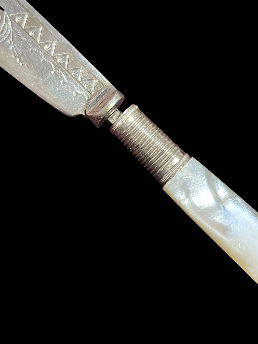 Butter/pate knife mother of pearl(NR33)