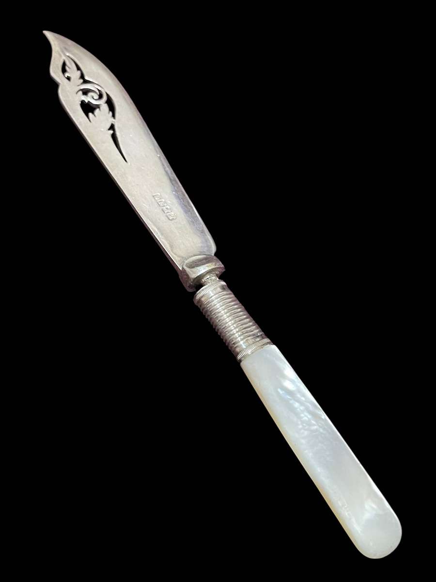 Butter/pate knife mother of pearl(NR33)