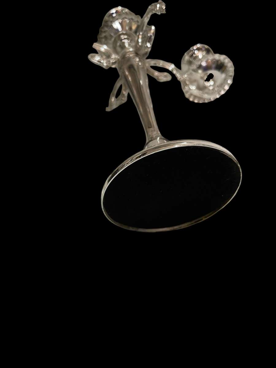 Candle holder silver plated