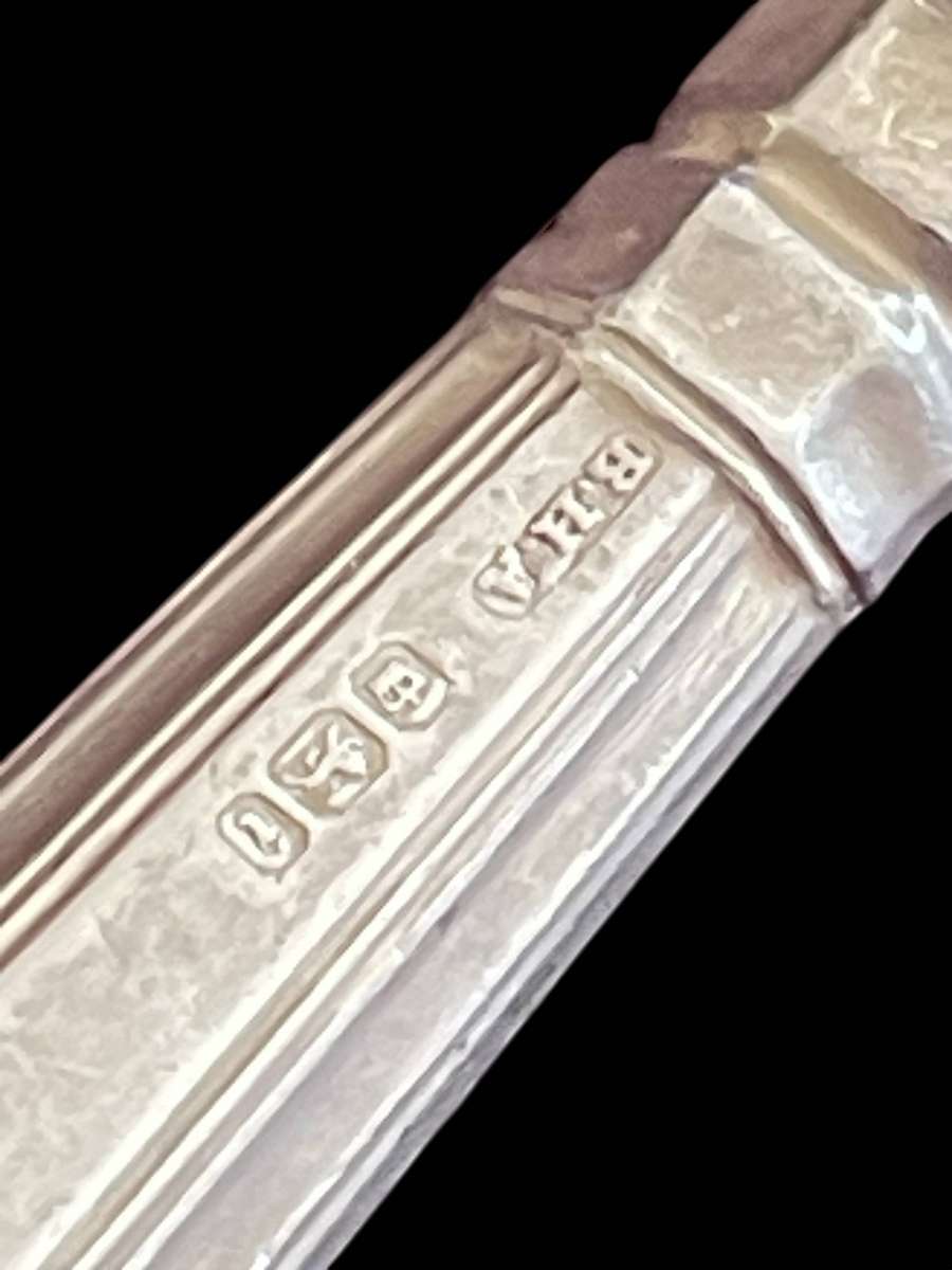 Pickle/pastry fork Sterling silver(NR46)antique