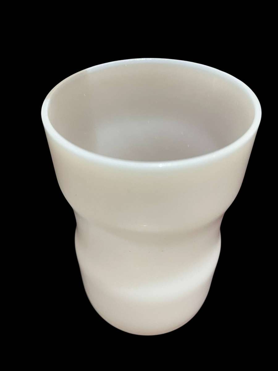 Holder lidded milk glass