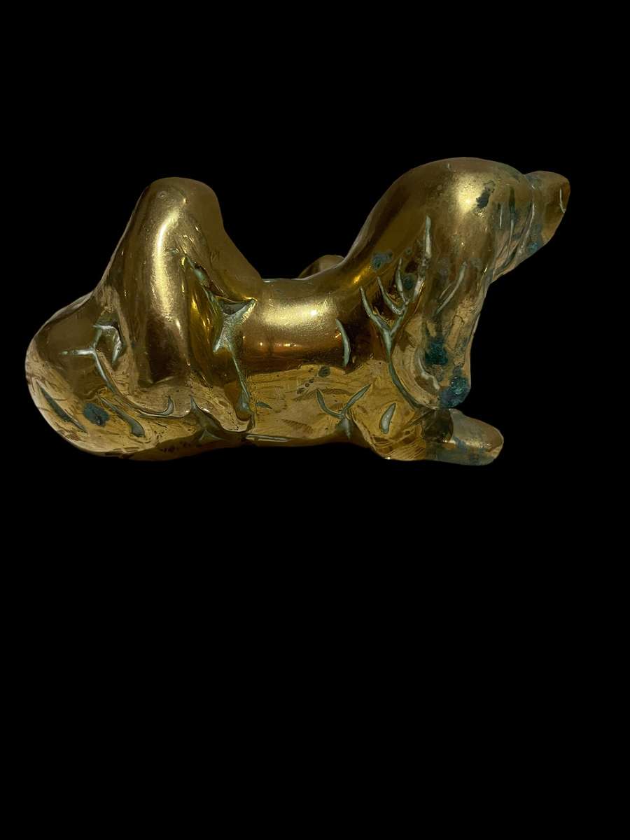 Ornament  dogs brass