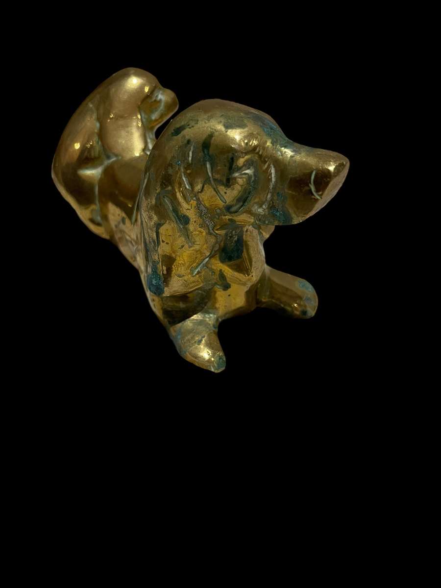 Ornament  dogs brass