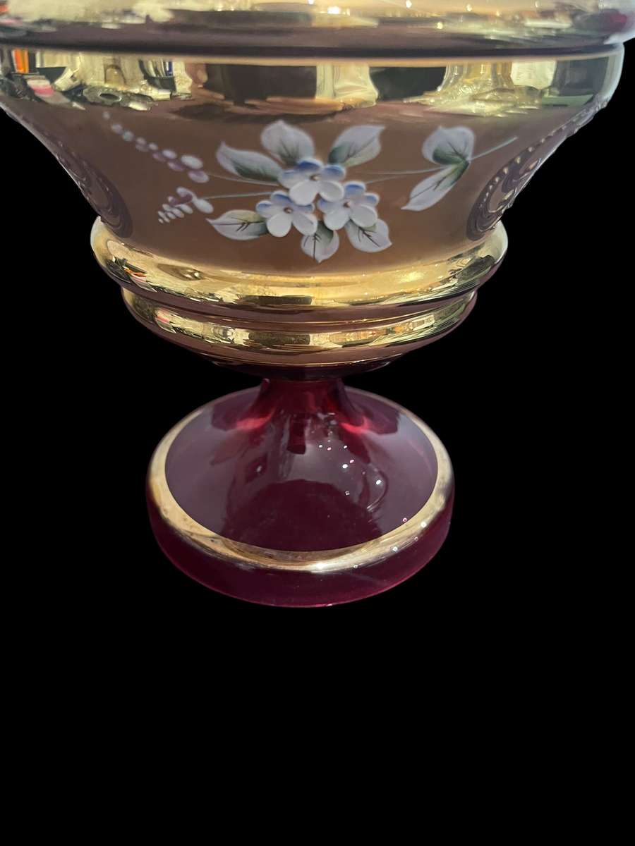 Holder/jar lidded Venetian
