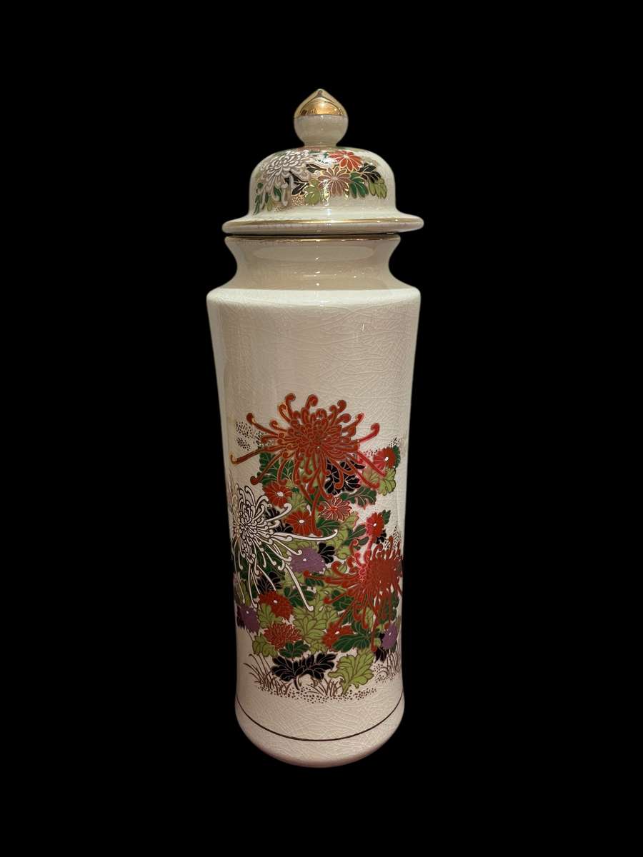 Holder/jar lidded Imari