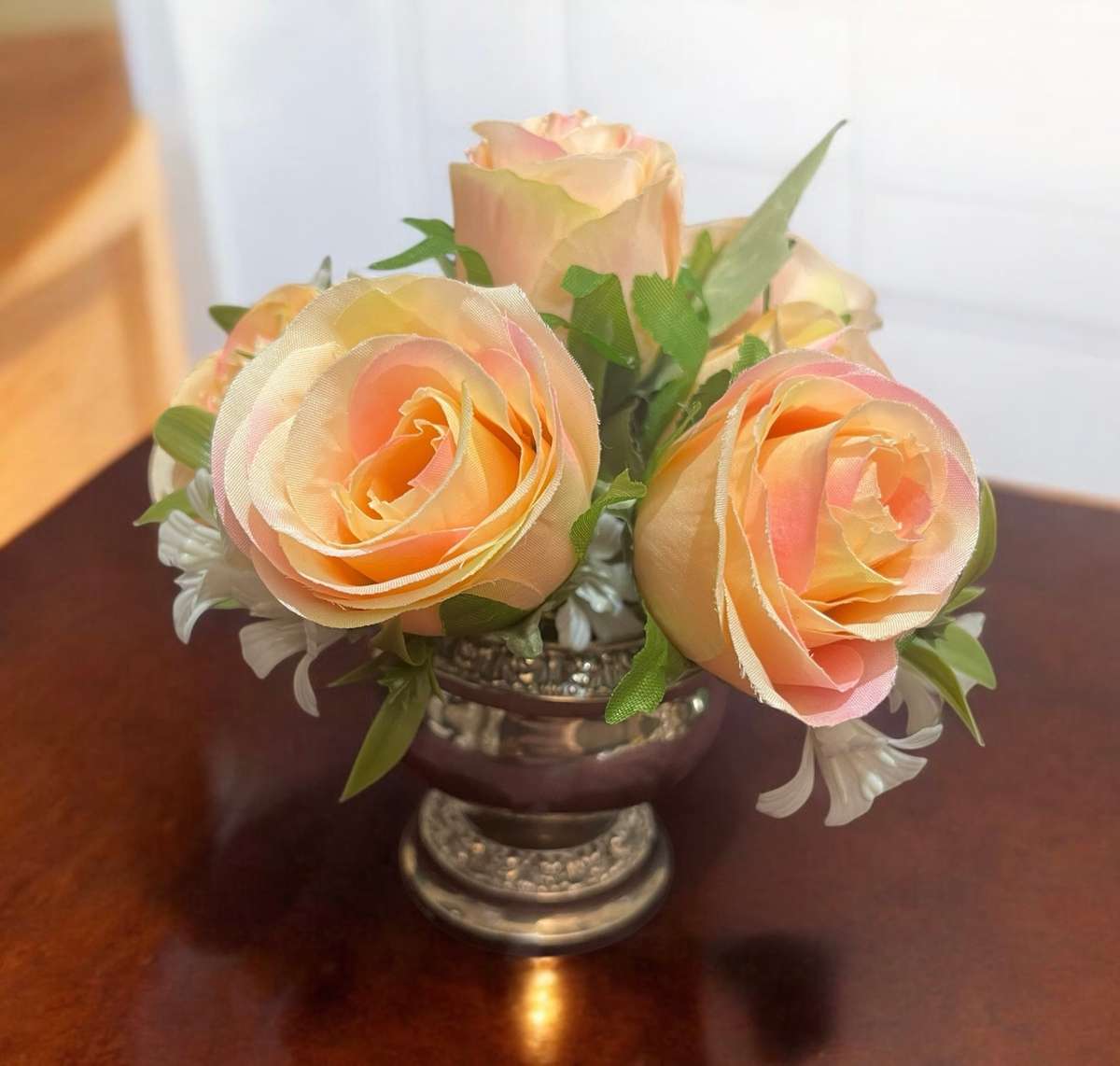 Vase Rose bowl silver plated