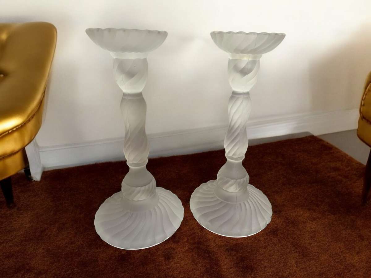 Candle holders glass