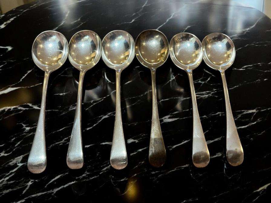 Soup spoons x6(NR11)
