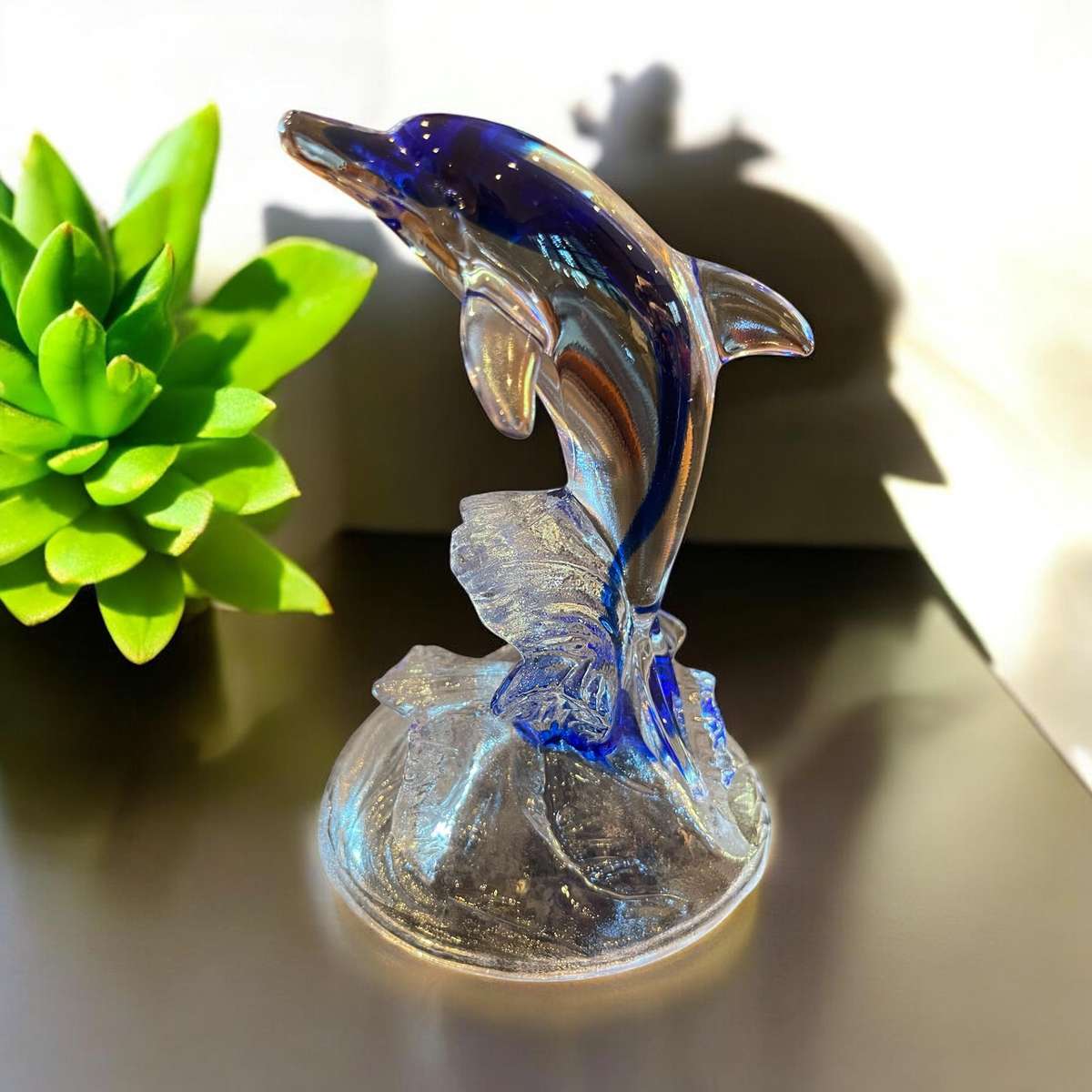 Ornament dolphin Cristal darque each