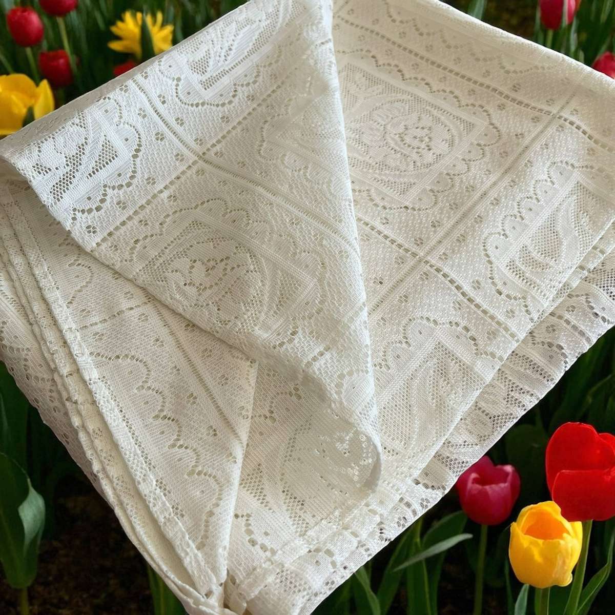 Tablecloth lace vintage(NR22)