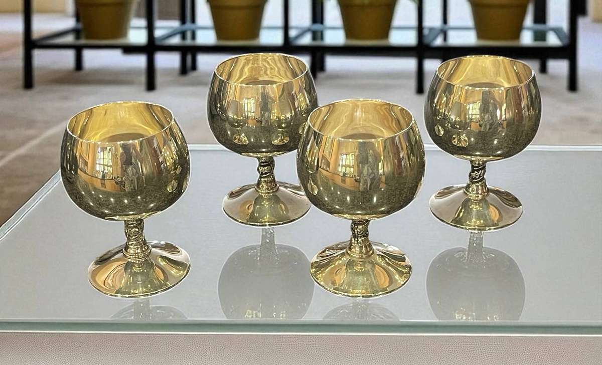 Goblets silver plated Spain