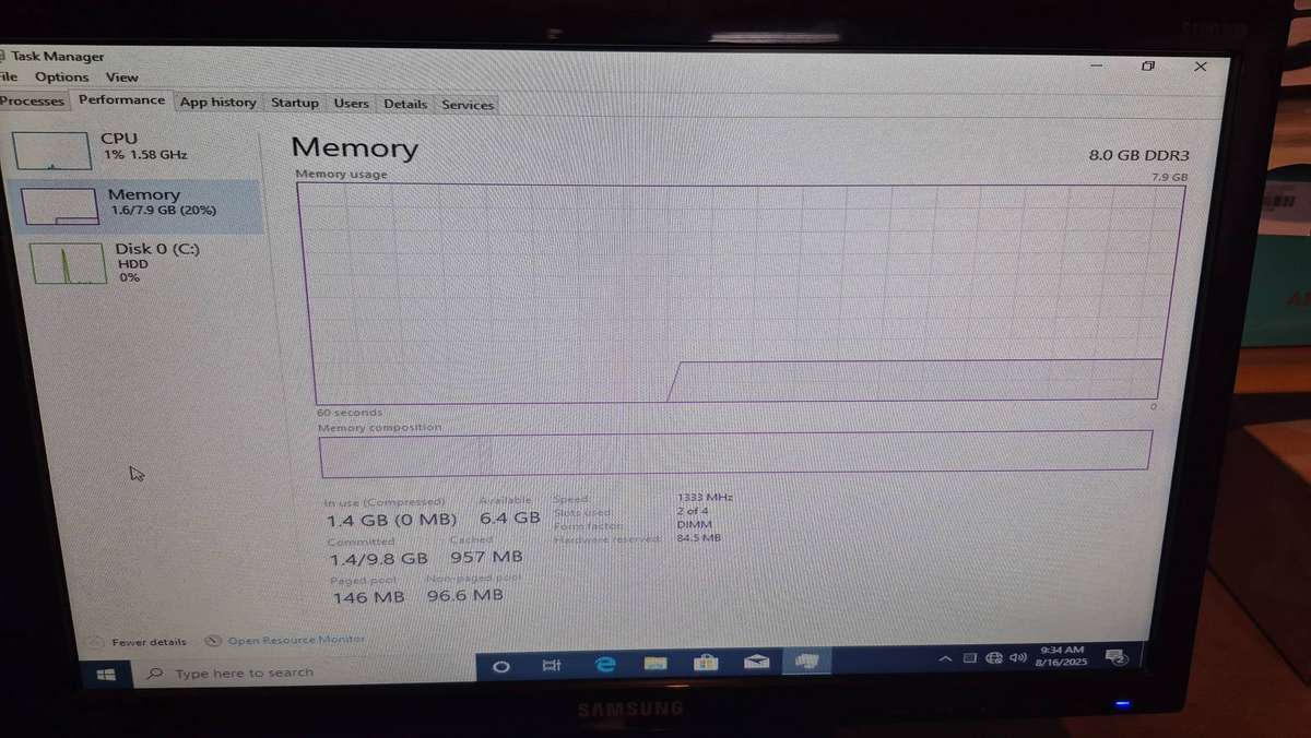 Mecer X109 and 19 inch Samsung monitor - 2 on auction