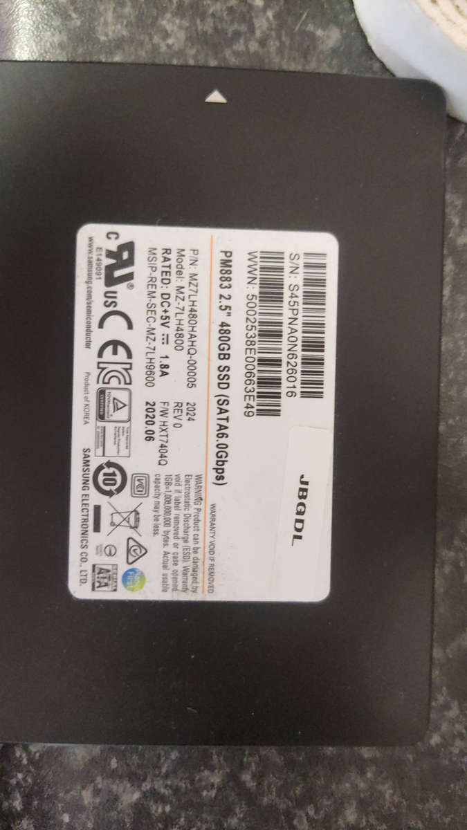 480gb Samsung SSD