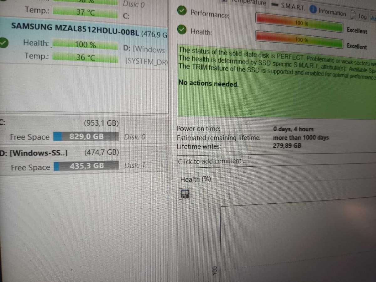 Samsung Gen4x4 512GB NVME [Like New]