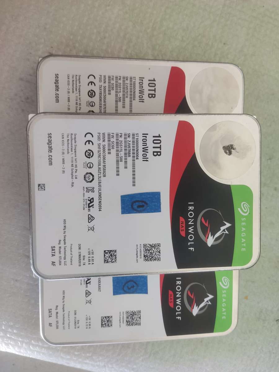 10TB Hard Drives - Seagate IronWolf Pro NAS