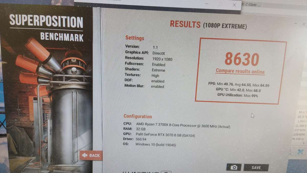 RTX 3070 - Palit GameRock