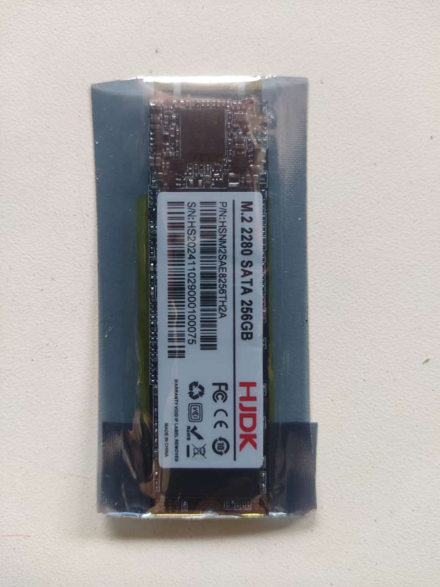 256GB m.2 SSD - Size 2280