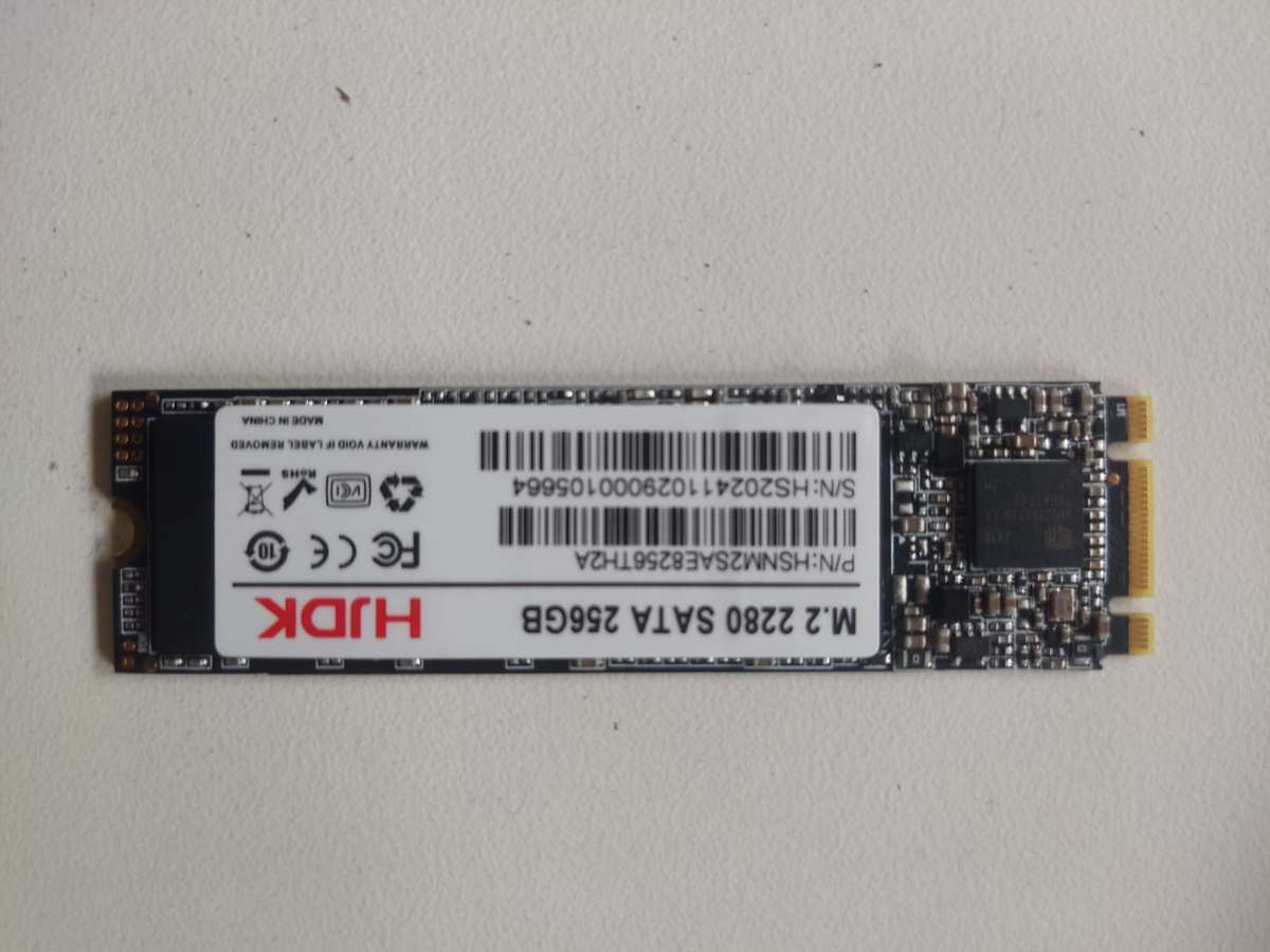 256GB m.2 SSD - Size 2280