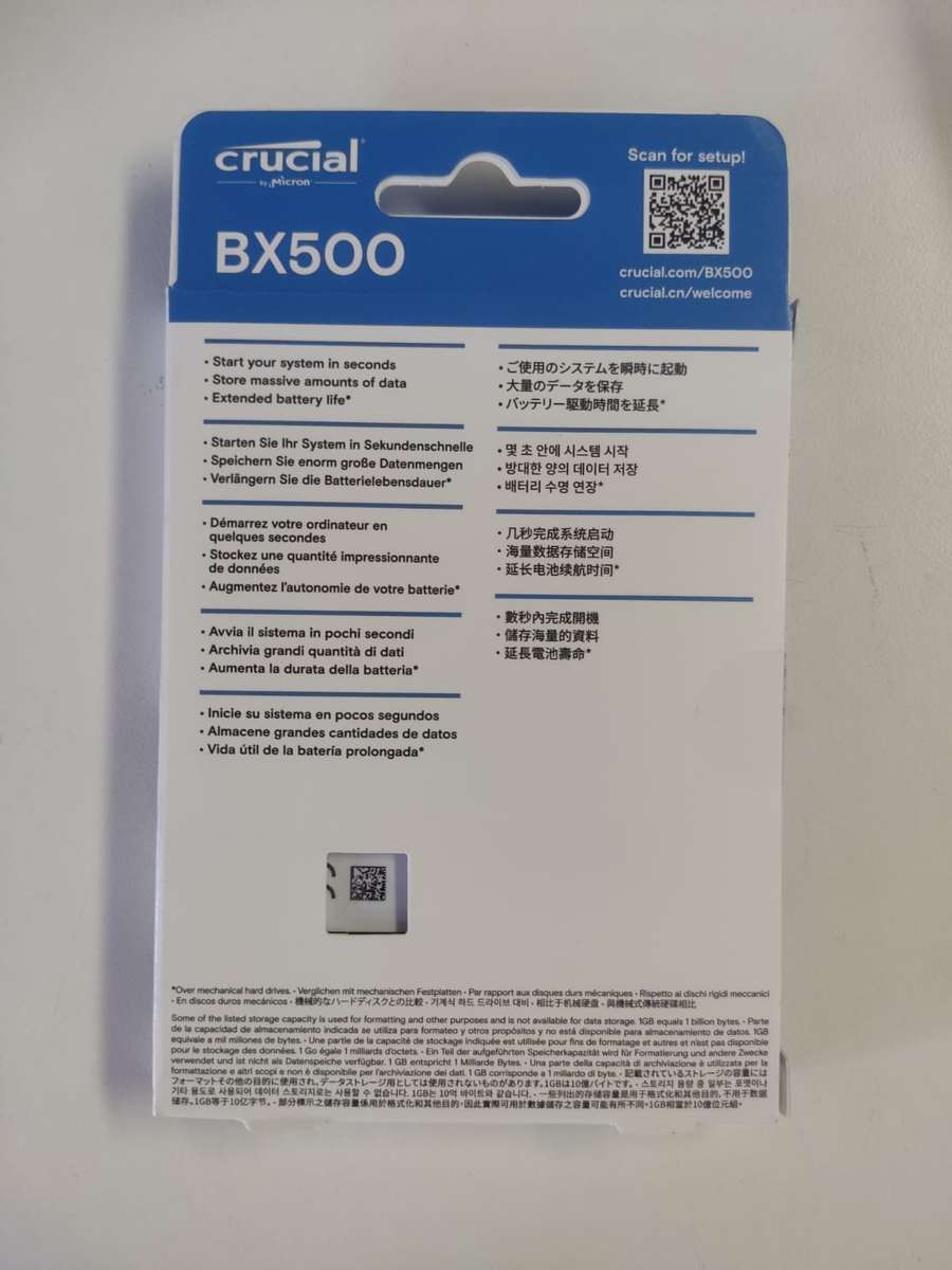 1TB 2.5" SSD - Crucial BX500