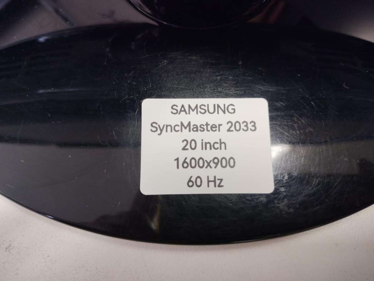 20" PC Monitor - SAMSUNG SyncMaster 2033