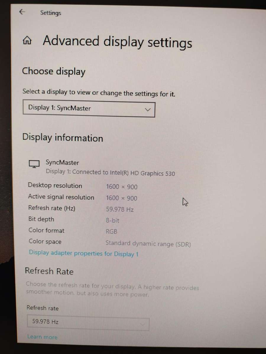 20" PC Monitor - SAMSUNG SyncMaster 2033