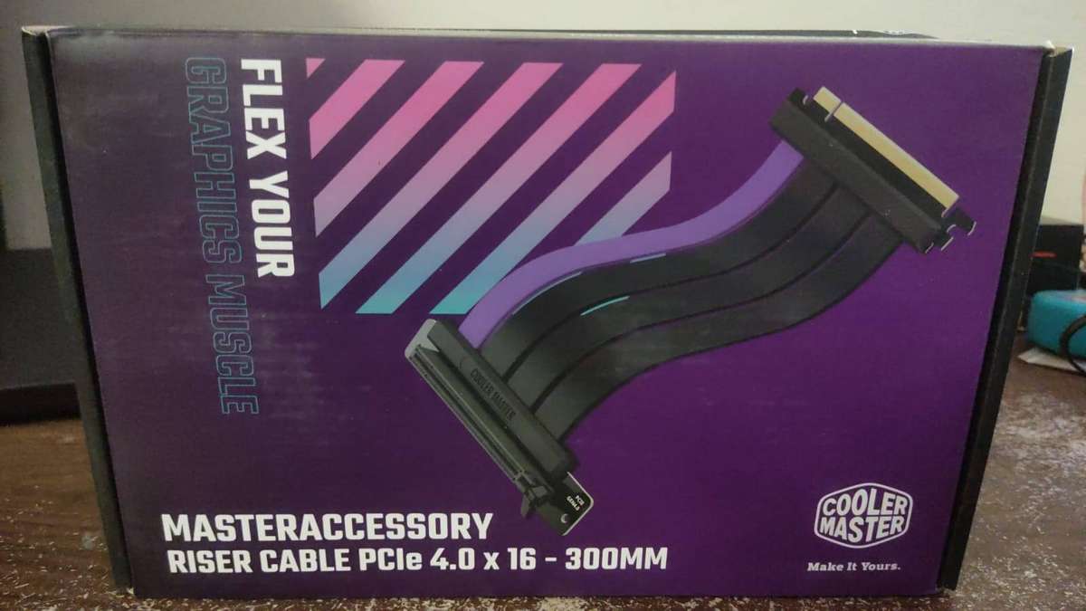 Cooler Master 300mm PCIe 4.0 x16 Riser Cable - MCA-U000C-KPCI40-300