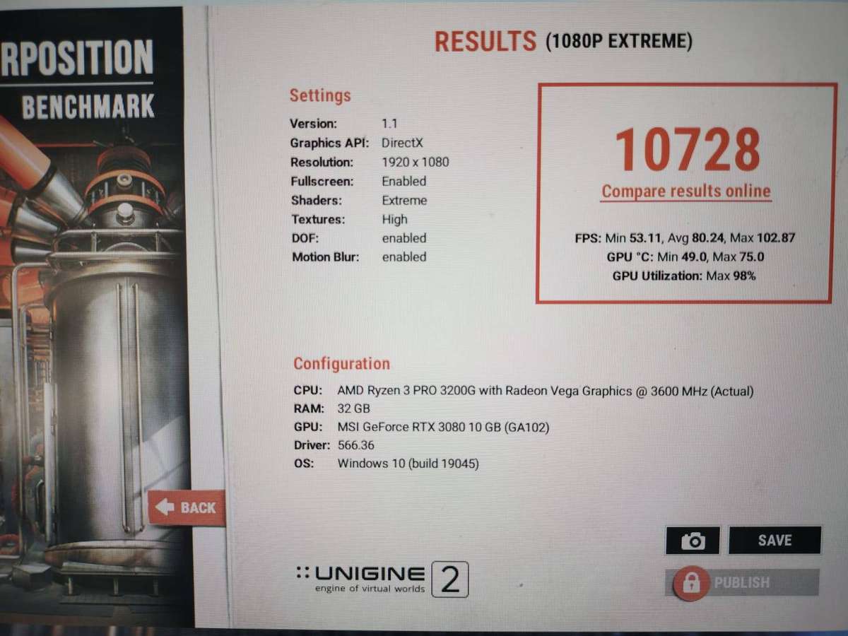 MSI RTX 3080 GAMING X TRIO 10G