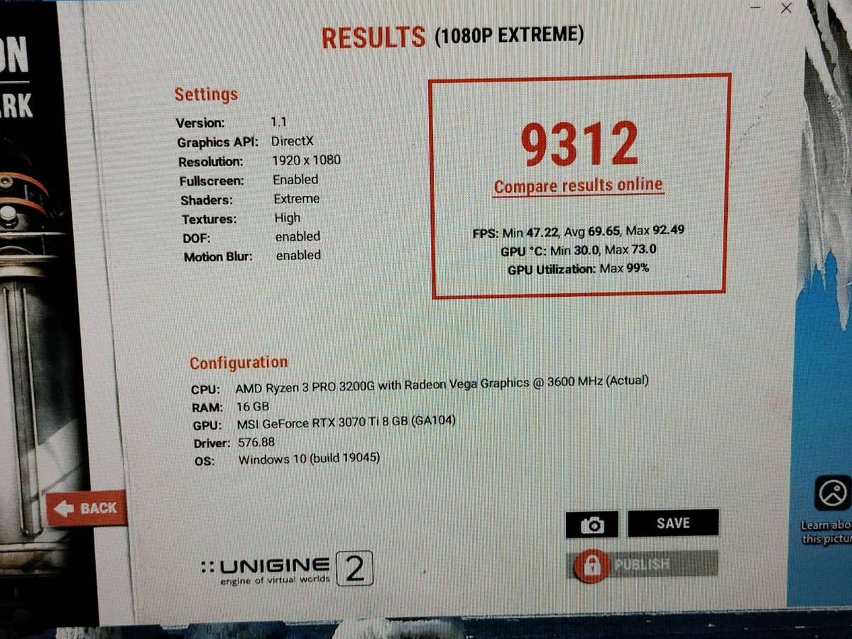 RTX 3070 Ti 8gb - MSI Gaming X TRIO