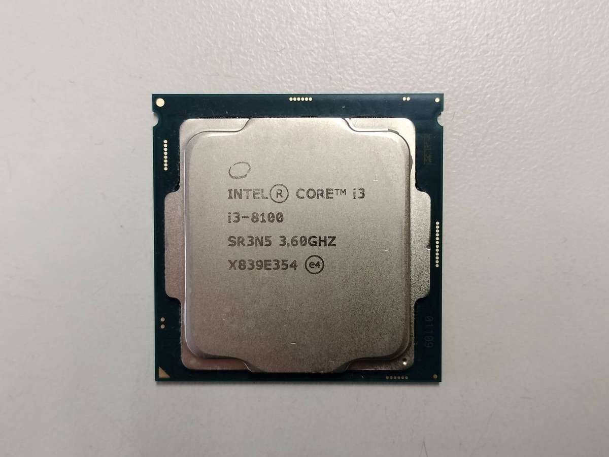 Core i3 - 8100 cpu
