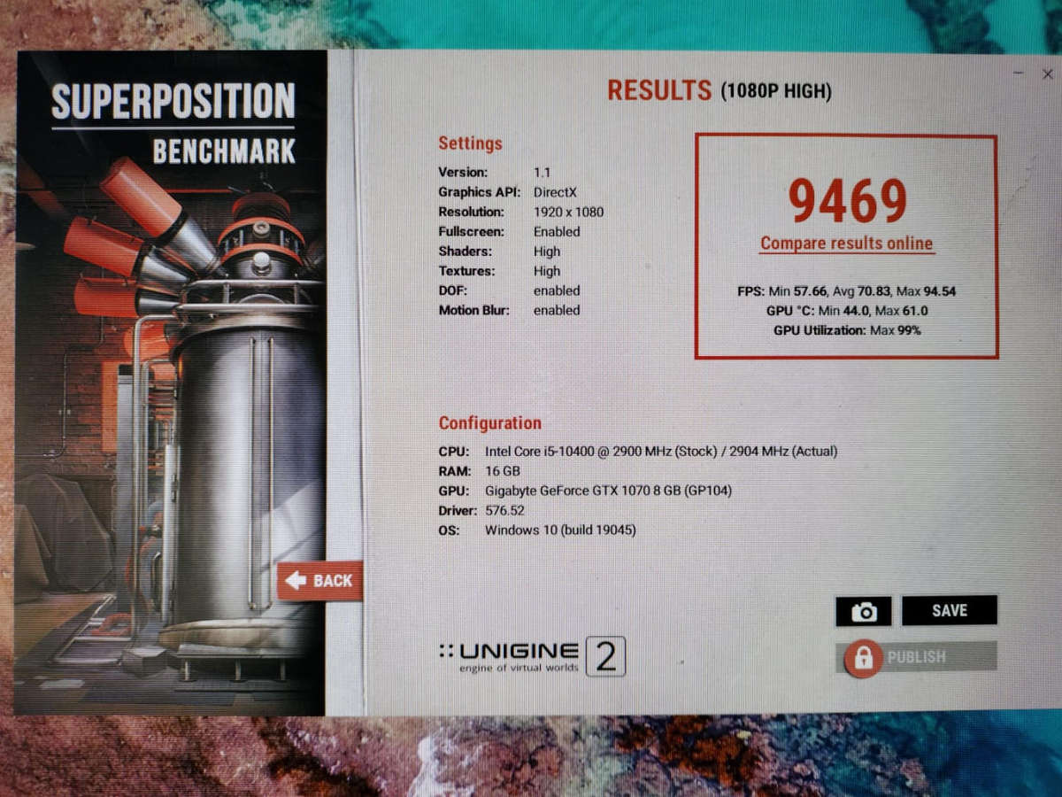 GTX 1070 8GB - Gigabyte