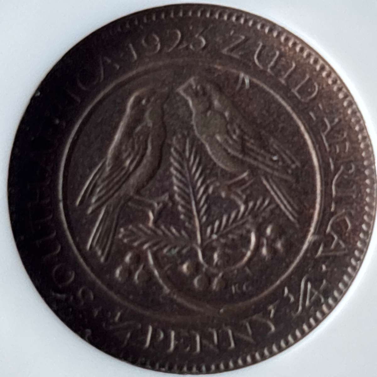 1923 SAU proof 1/4 penny (farthing), NGC PF64 - increasingly difficult to find