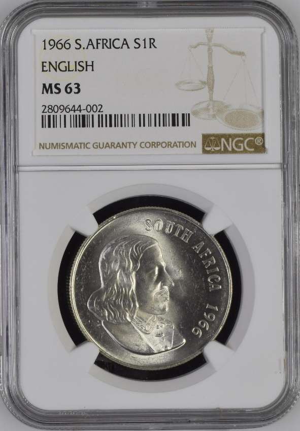 1966 RSA silver English R1 NGC MS63