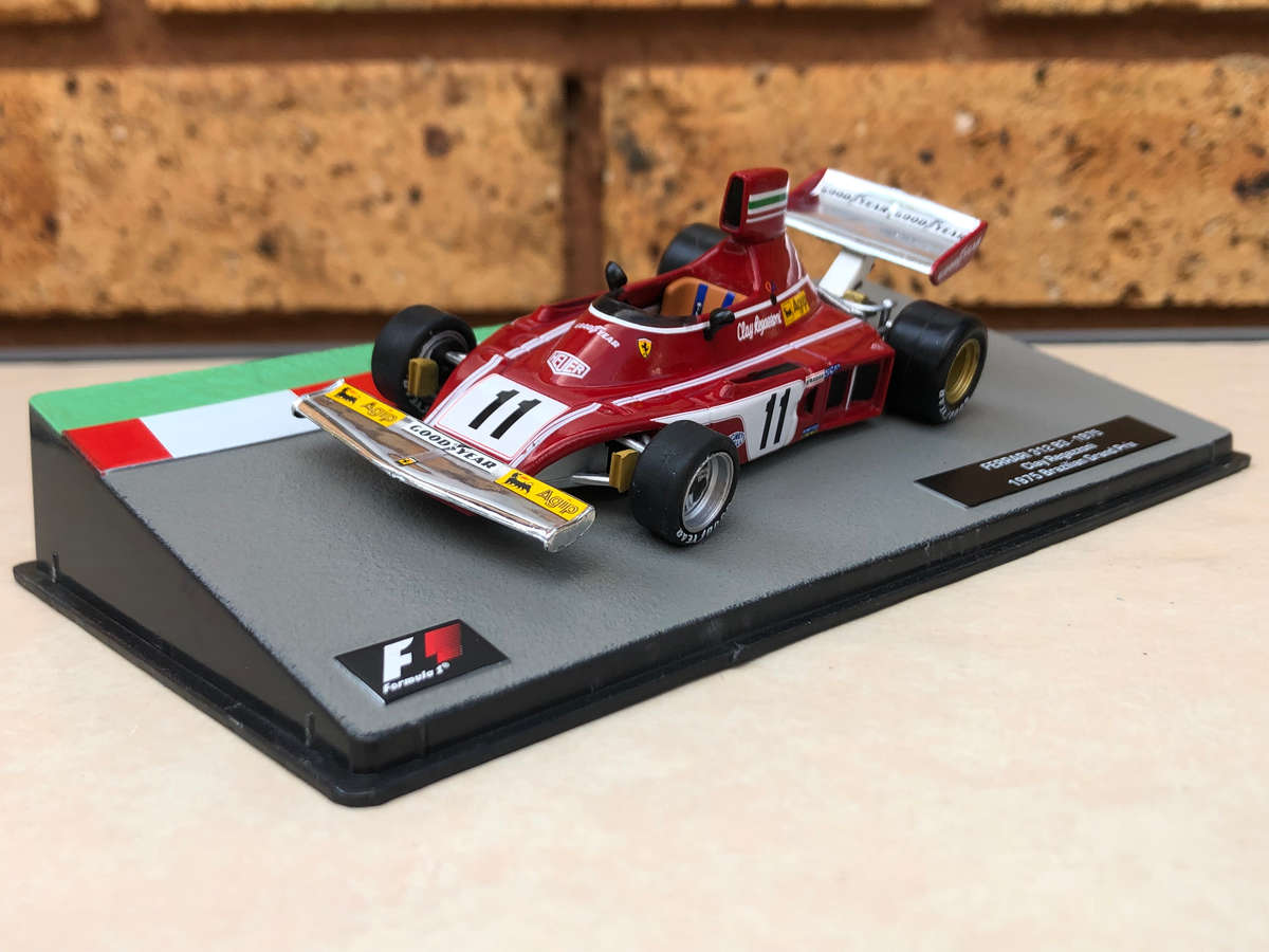 Ferrari 312B3, 1975 (#11, Carlos Regazzoni) + magazine