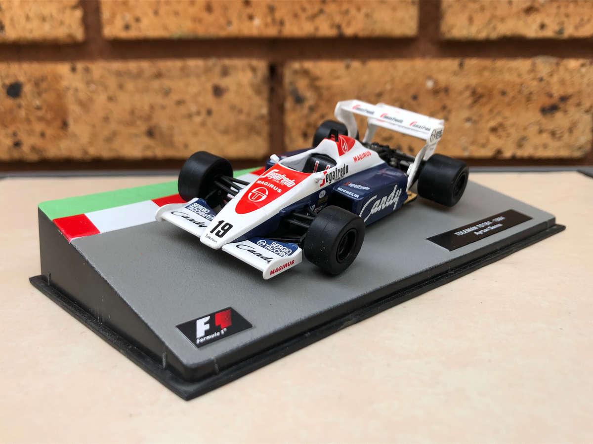 Toleman TG184, 1984 (#9, Ayrton Senna) + magazine