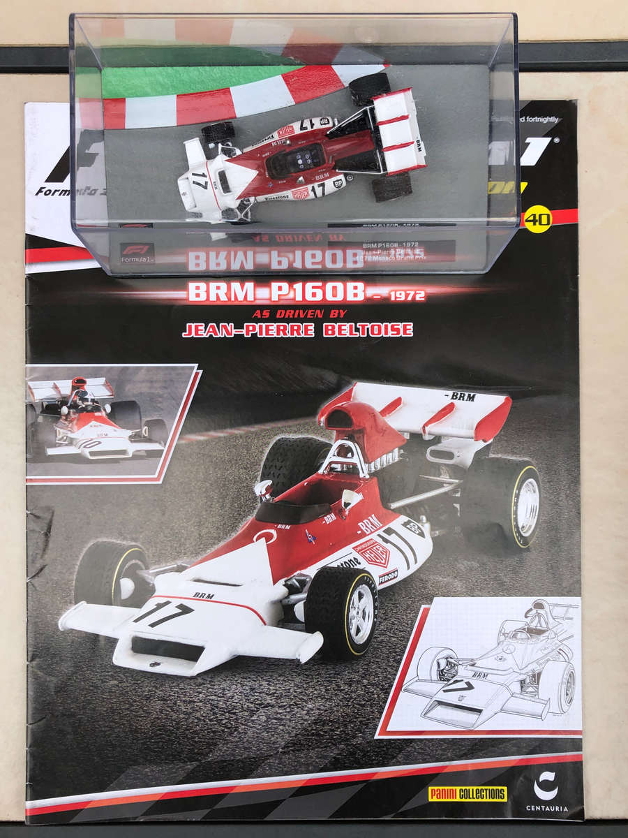 BRM P160B, 1972 Monaco GP (#17, Jean-Pierre Beltoise) + magazine