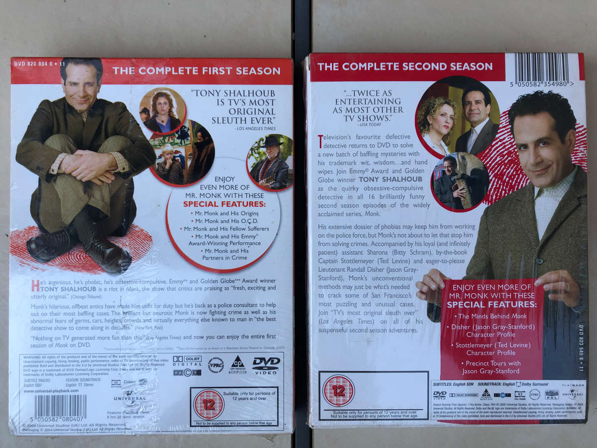 Monk, Seasons 1 - 2 DVD Bundle