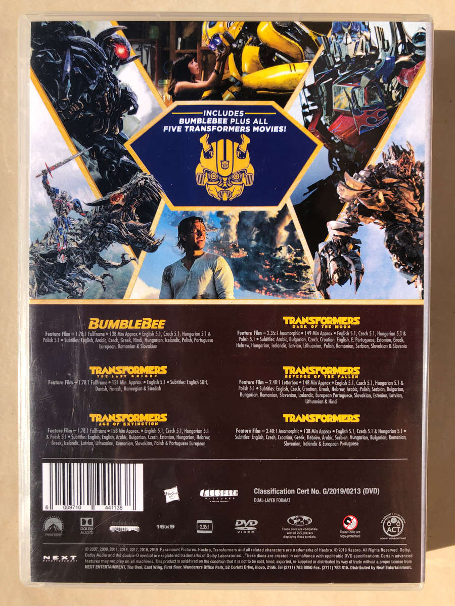 Transformers Francise (1 - 5 + Bumblebee) DVD Movie Bundle