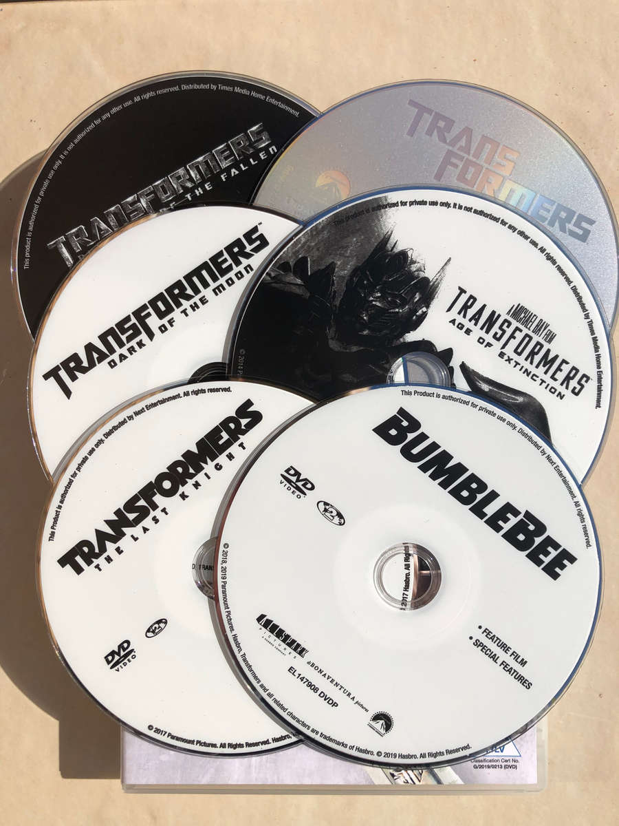 Transformers Francise (1 - 5 + Bumblebee) DVD Movie Bundle
