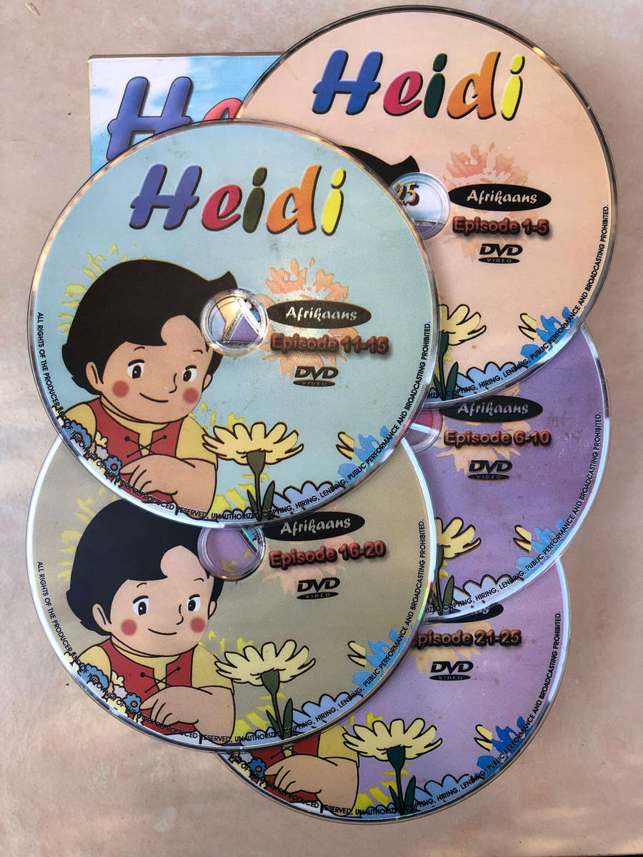 Heidi, Episodes 1 - 25 (5-DVD set, Afrikaans)