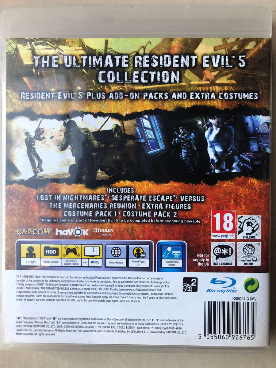 Resident Evil 5 (PS3) Video Game