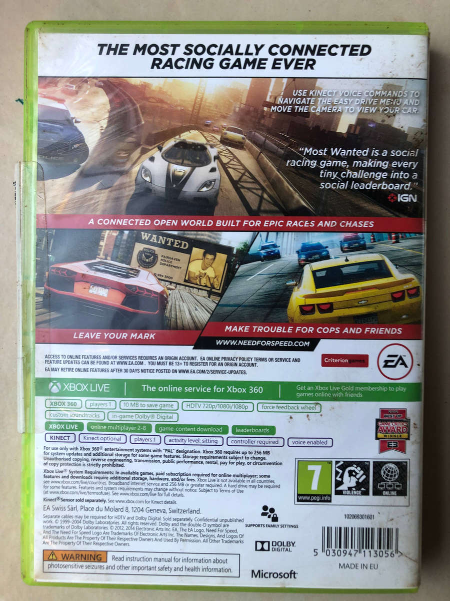 Need For Speed: Most Wanted (XBOX 360) Video Game