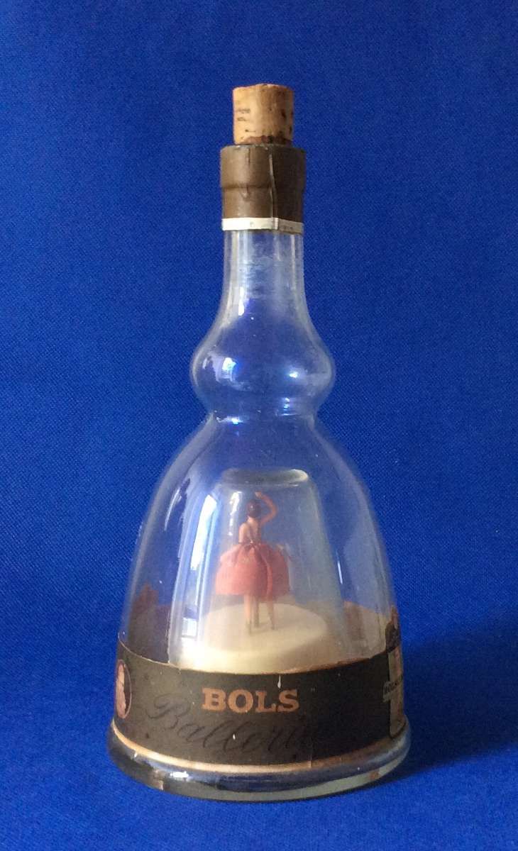 vintage Collector Bols Liqueur Dancing Ballerina / Music Box Bottle / Decanter