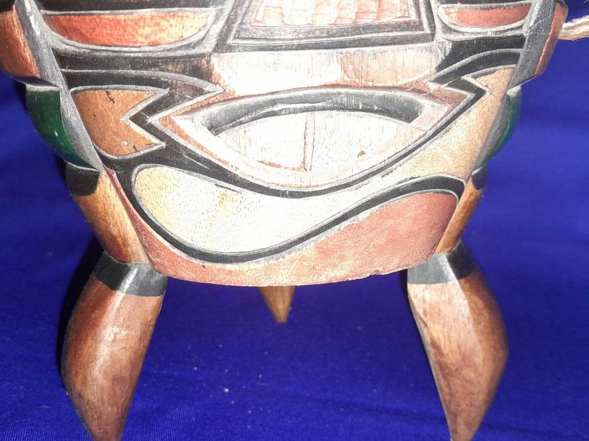 Hand crafted Wooden Swazi Drum