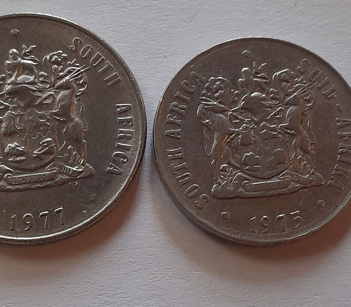 Five South African Coins