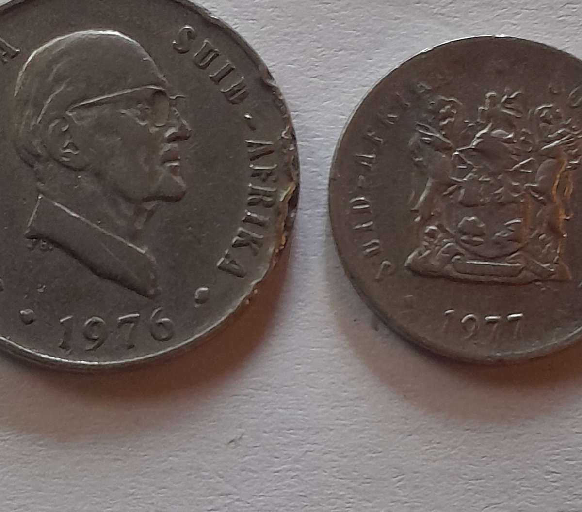 Five South African Coins