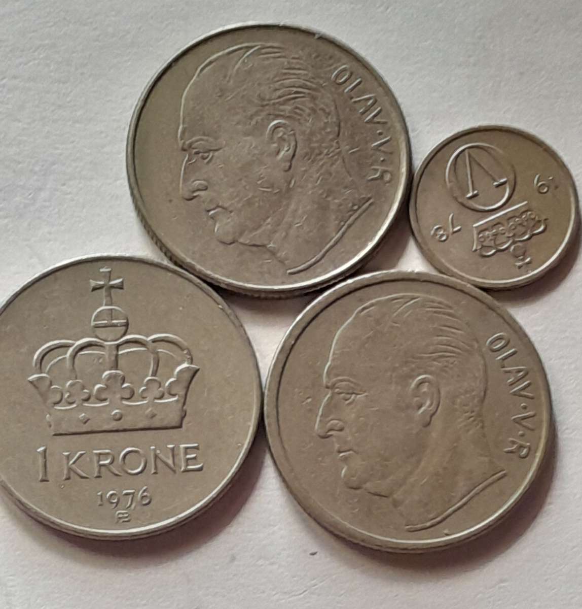 3 X 1 Krone Coins - 1976, 1959 & 1972 ~ 10 QRE 1978