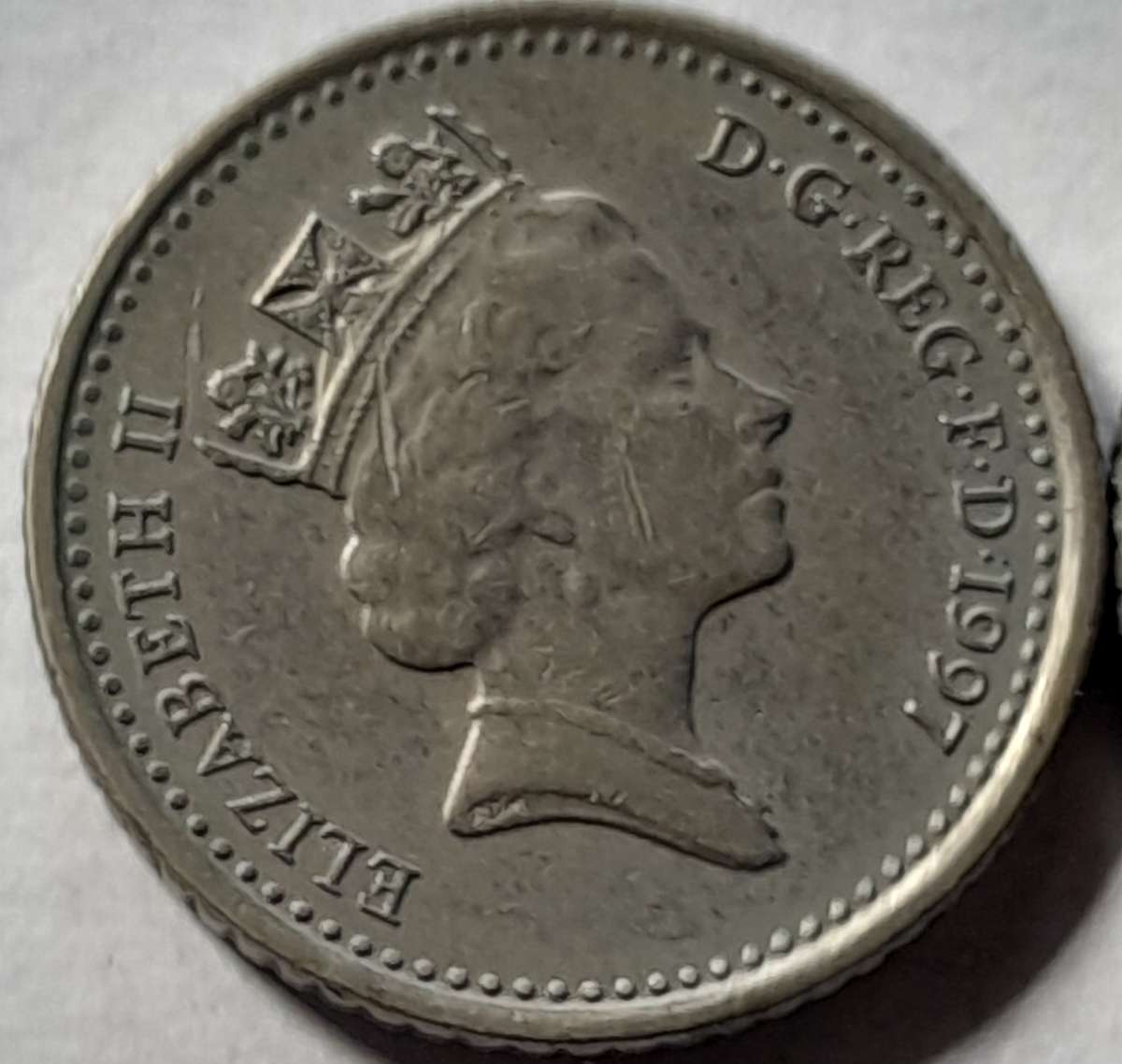 2 x British 5 Pence Coins- 1990 & 1997