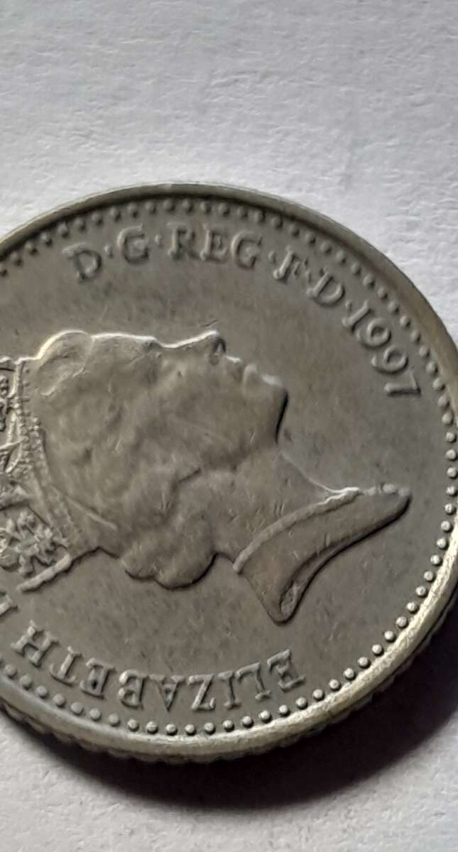 2 x British 5 Pence Coins- 1990 & 1997