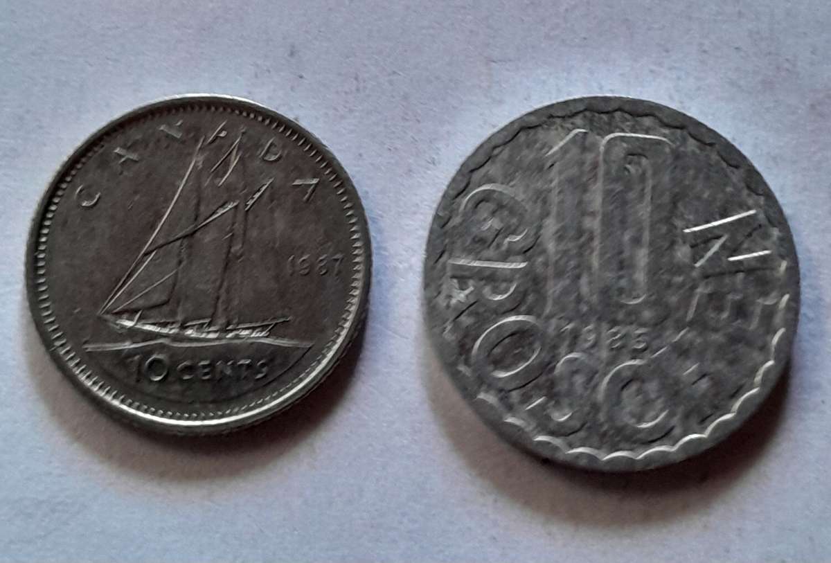 Assorted International Coins - 5 Coins